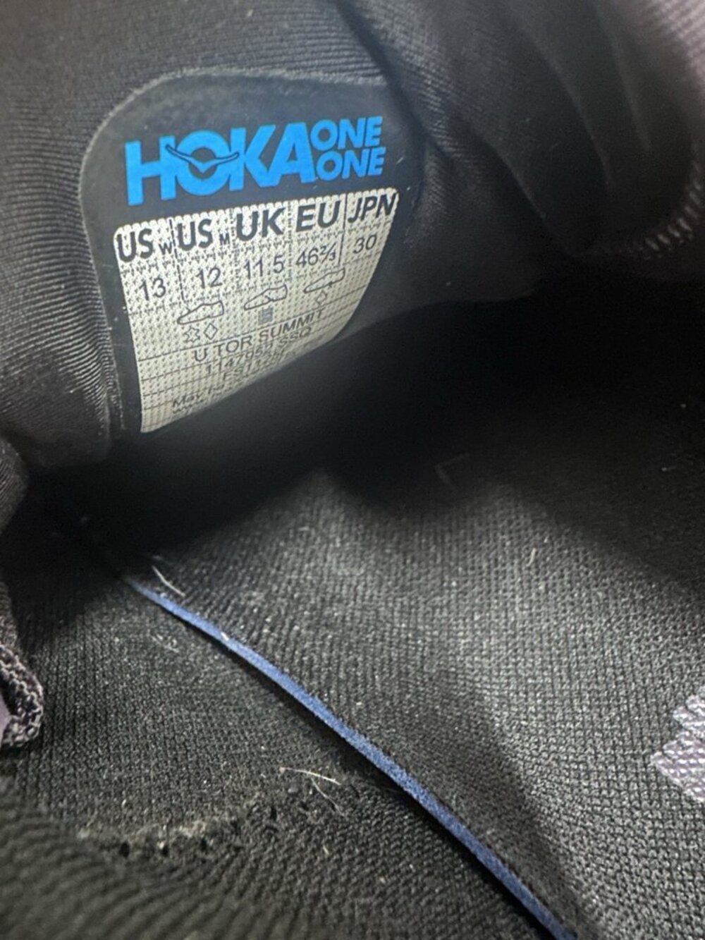 HOKA U Tor Summit Sneakers Squid Ink Dark Blue - Picture 12 of 12